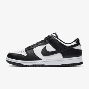 Nike Dunk Low Women's Shoes Size 7 black and white